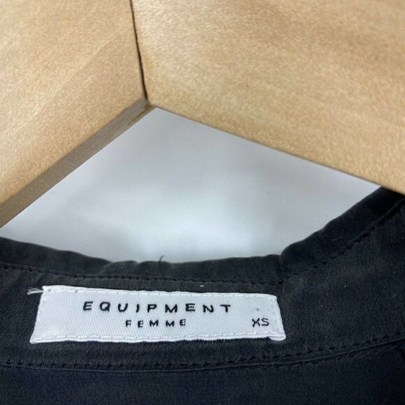 Equipment Femme Top Silk Lace Button - Picture 3 of 8